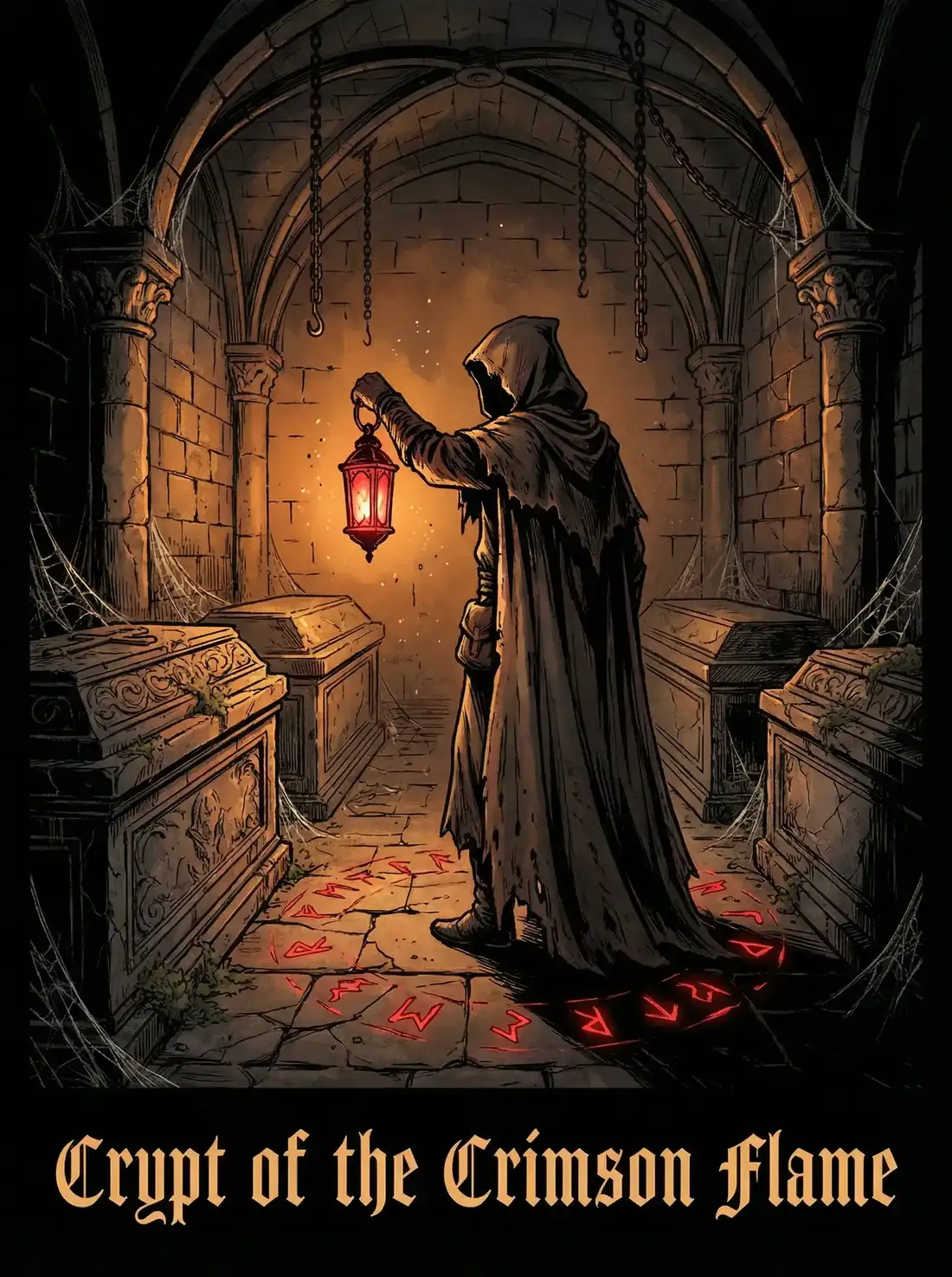 里番 绯红地窖 暗黑哥特动漫封面