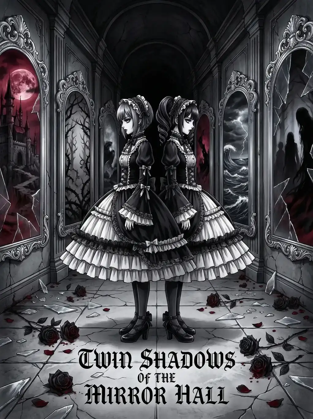 里番 镜厅双影 暗黑哥特动漫封面